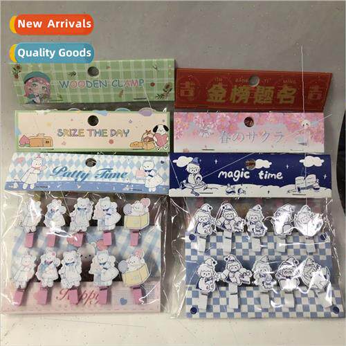 Personalized creative mini wood clip wall clip photo clip cu