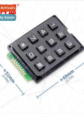 Microcontroller Keypad Pushbutton Matrix Keypad 3*4/3X4 Keyp
