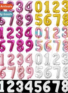 U.S.  whe numbers floating aluminium film balloons 32 inch r