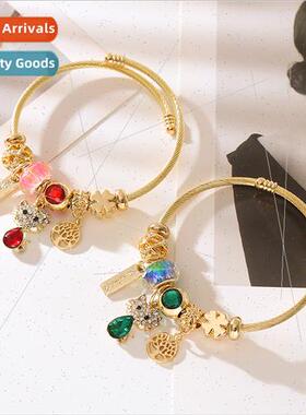 DIY beaded bracelet new cat e life pendant jewelry adjustabl