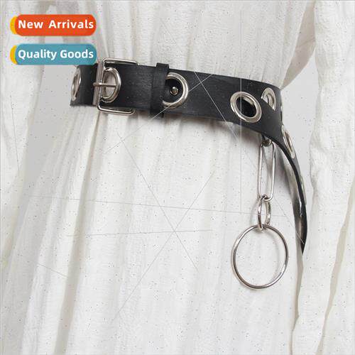 Europe ins hip-hop belt female punk set su coat jacket belt
