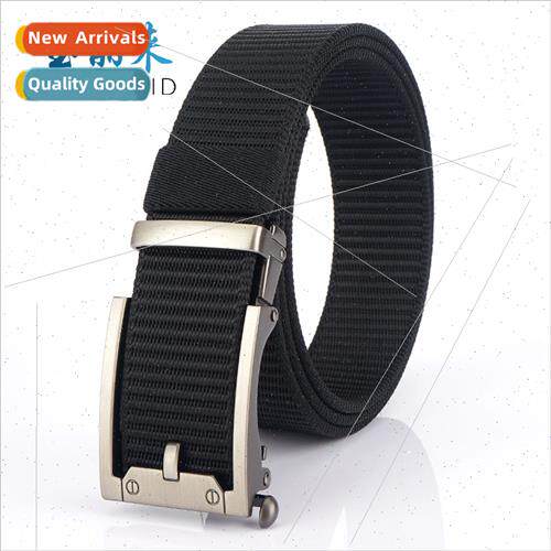New toothless automatic buckle belt nylon canvas belt outdoo