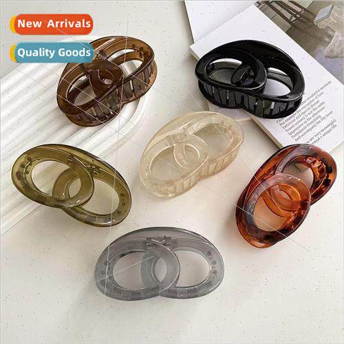 Korea medium jelly color grab clip female back head plate ha