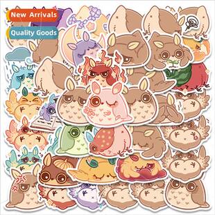 40 cute cartoon owl animal stickers luggage guar skateboard