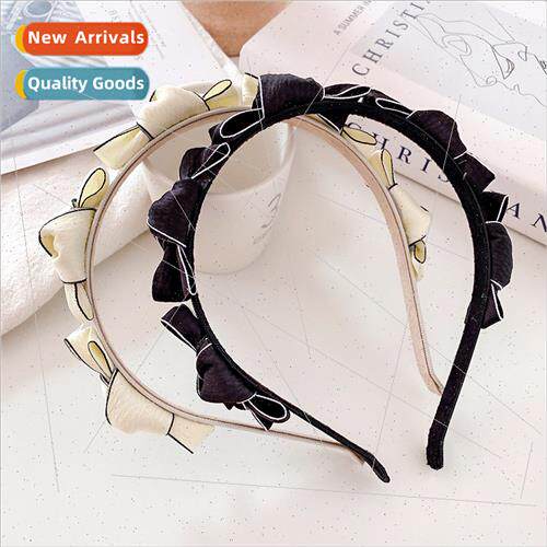 Summer new bow hair band broken hair compression headdress K