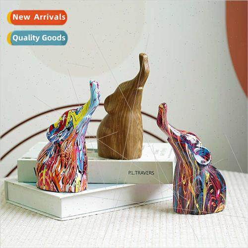 Modern simple creative abstract animal sculpture colorful el