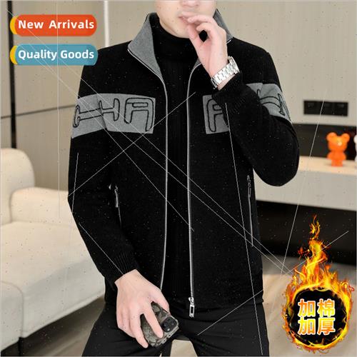 Tweed jacket men fall winter  casual tweed coat men winter t