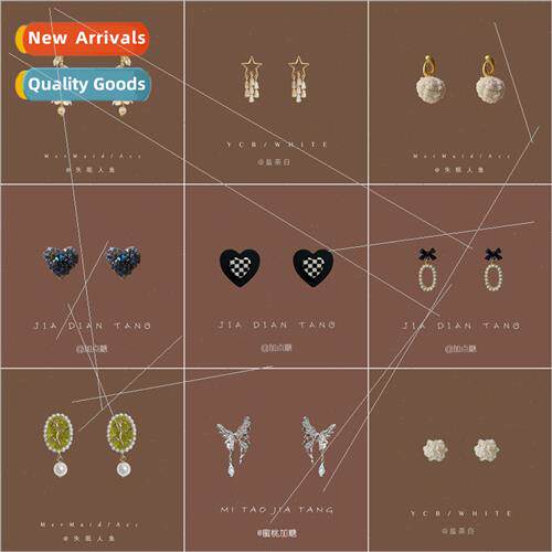 New tide bow rabb earrings 2022 fall winter earrings fairy e