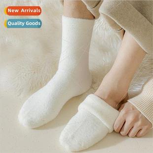 socks fall warm thickened padded calf mid winter men Socks