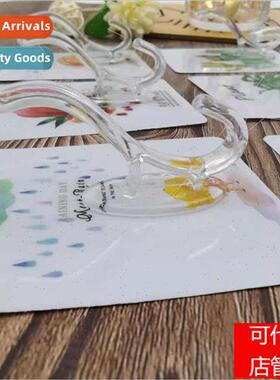 Transparent coat hat hooks behind door hooks no hole punchin