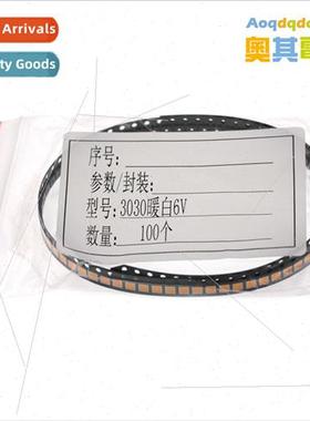 100PCS 3030 Beads Warm Whe 1W 3V 6V 9V LED LCD TV Backlight