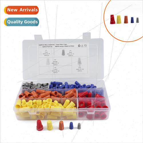 320pcs Set Crimp Cap Screw Terminal Wire Connector Cap Termi