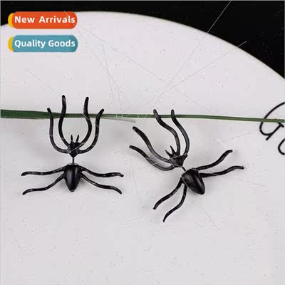 Korea black spider Europe retro piercing earrings earrings p