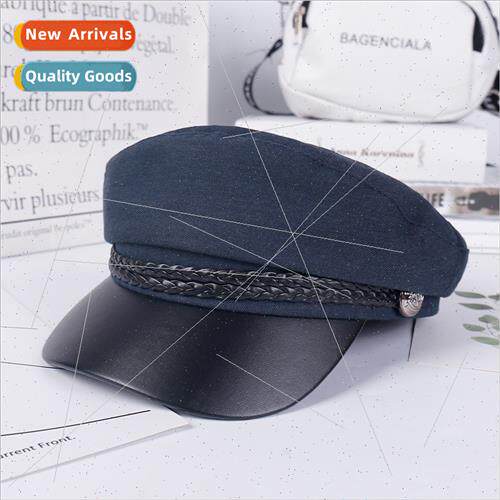 2023 Spring Autumn Korean flat-top warm hat Ms. outdoor suns