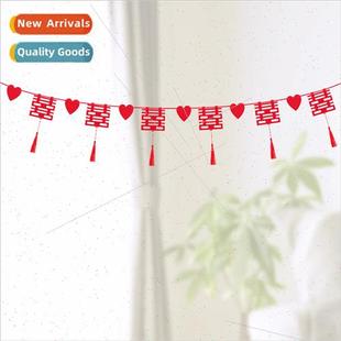 tassels tassel hollow Wedding velvet wedding felt pul woven