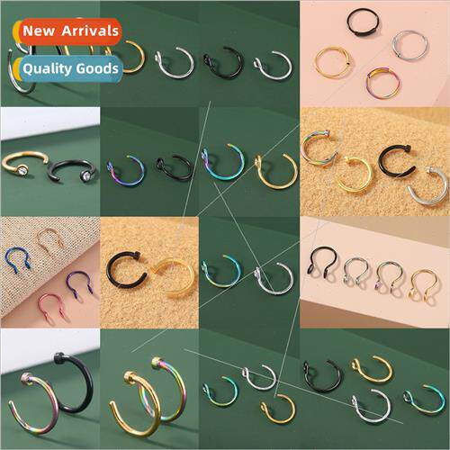 Europe jewelry simple earrings earrings nose ring set multi-