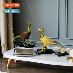 simulation crafts bird ornaments anim Cartoon creative resin