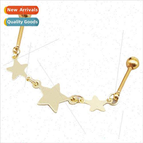 Korea earrings pendant electroplating gold earrings long ear