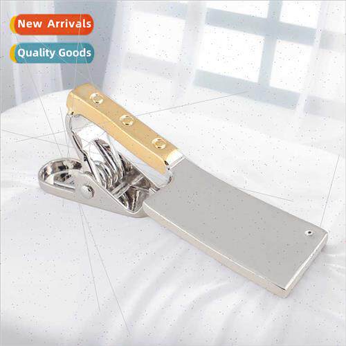 Fun Chopper Tie Clip Electroplated 18K Gold lver Metallic Br