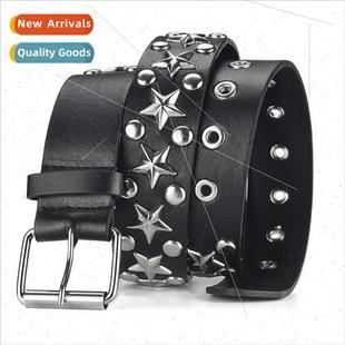 row fash air belt wide holes single decorative eye stars new