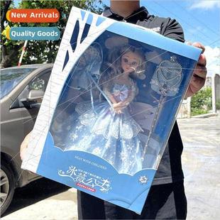 Girls play house princess doll gift box 3d eyeball wedding d