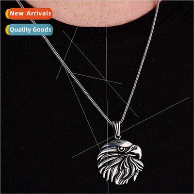 Dimensional Animal Necklace Eagle Pendant Men Hip Hop Neckla