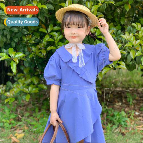 girls dress 2022 summer children Korean skirt ltle girl shor