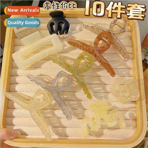 Acrylic Grab Clip Ten pcs Set Hair Accessories Hair Clips Sh