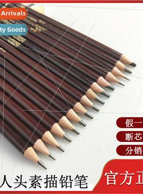 Old Man Head Sketch Drawing Pencil 2H-14B Pencil Box 12 Draw