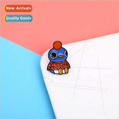 Europe new creative chemical oil drop brooch penguin zinc al