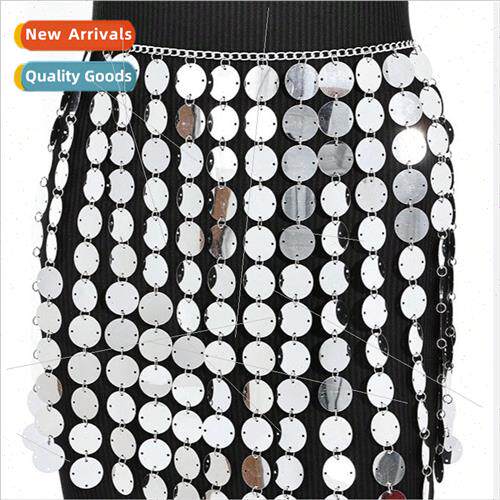 4059 1PC ladies sequin sequin waist chain waist skirt party