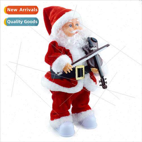 fun electric wh music playing violin Santa Claus electric to