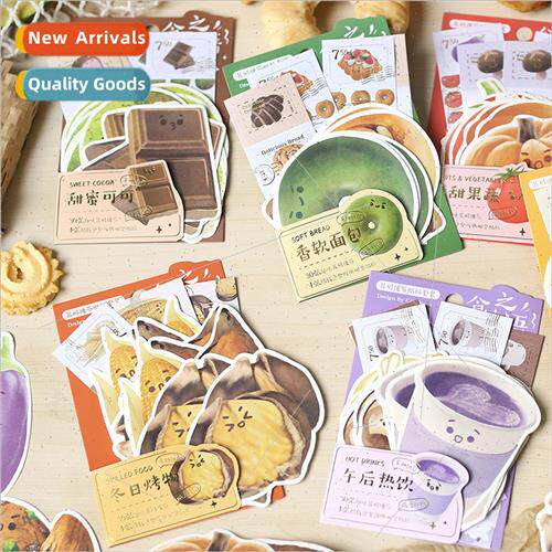 Food Talk Shaped Sticky Notes Stickers Set mple Ins Student