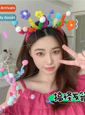 New colorful twisted stick birthday hair bands children birt