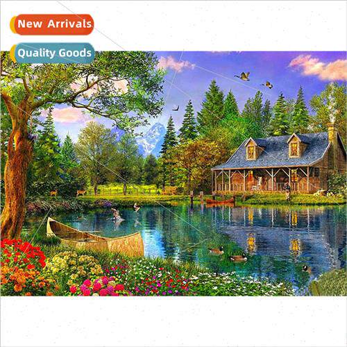 New small handmade point drill cross stch decorative wall ar