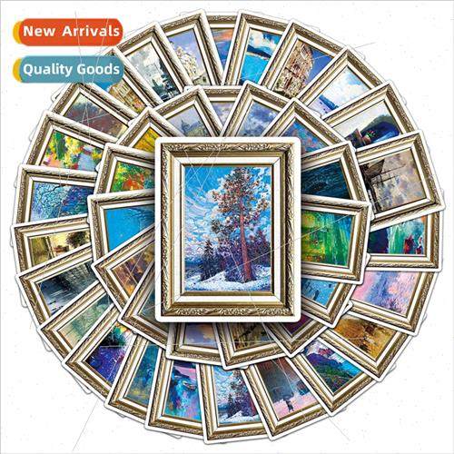 50 pcs of retro big painter graffi stickers creative goo car