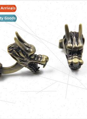 on head French cufflinks high-grade vintage silver men busin