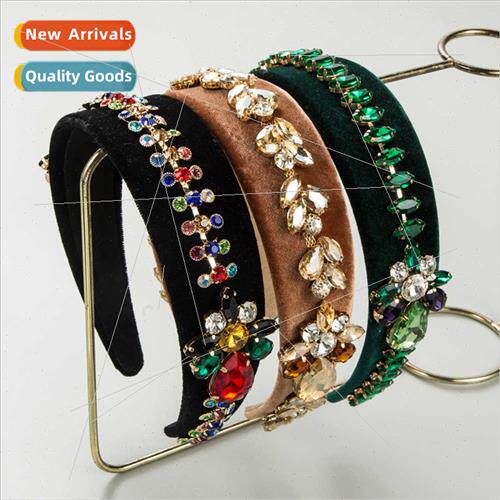 Hair bands Europe new retro baroque wide edge headband fashi