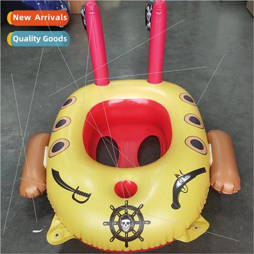 New PVC inflatable pirate ship seat children water spray gam