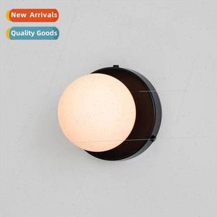 orb wall lamp Scandinavian bedroom glass creative bed simple