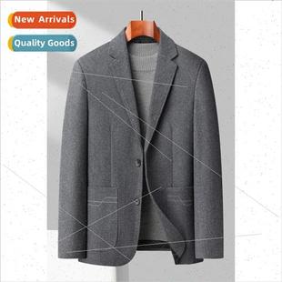 wool jacket winter dad casual new business Autumn men