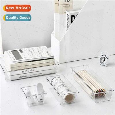 of plastic transparent desktop drawer organizer long divider