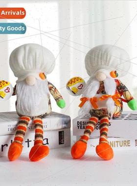 Cake Pan Whe Hat Figurine Chef Doll Faceless Doll Long Legs