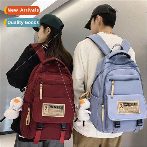 Schoolbag female ins wind Korean fashion shoulder bag couple