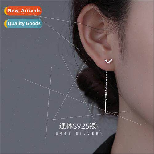 S925 silver all way wh you antler ear wire female fashion ea