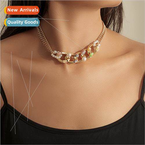 Europe fashion creative short chain personalized simple grav
