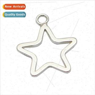 can simple s925 engraved star silver pendant logo Europe