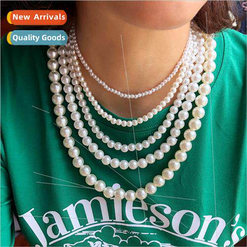 Europe diy posive round pearl jewelry choker necklace female