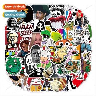 diy wat graffiti guitar 100 skateboard weird stickers record