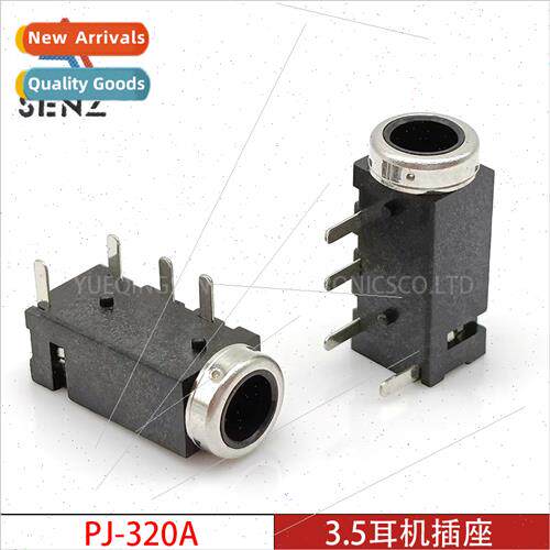 3.5mm headphone socket PJ-320A audio video socket 4-pin head